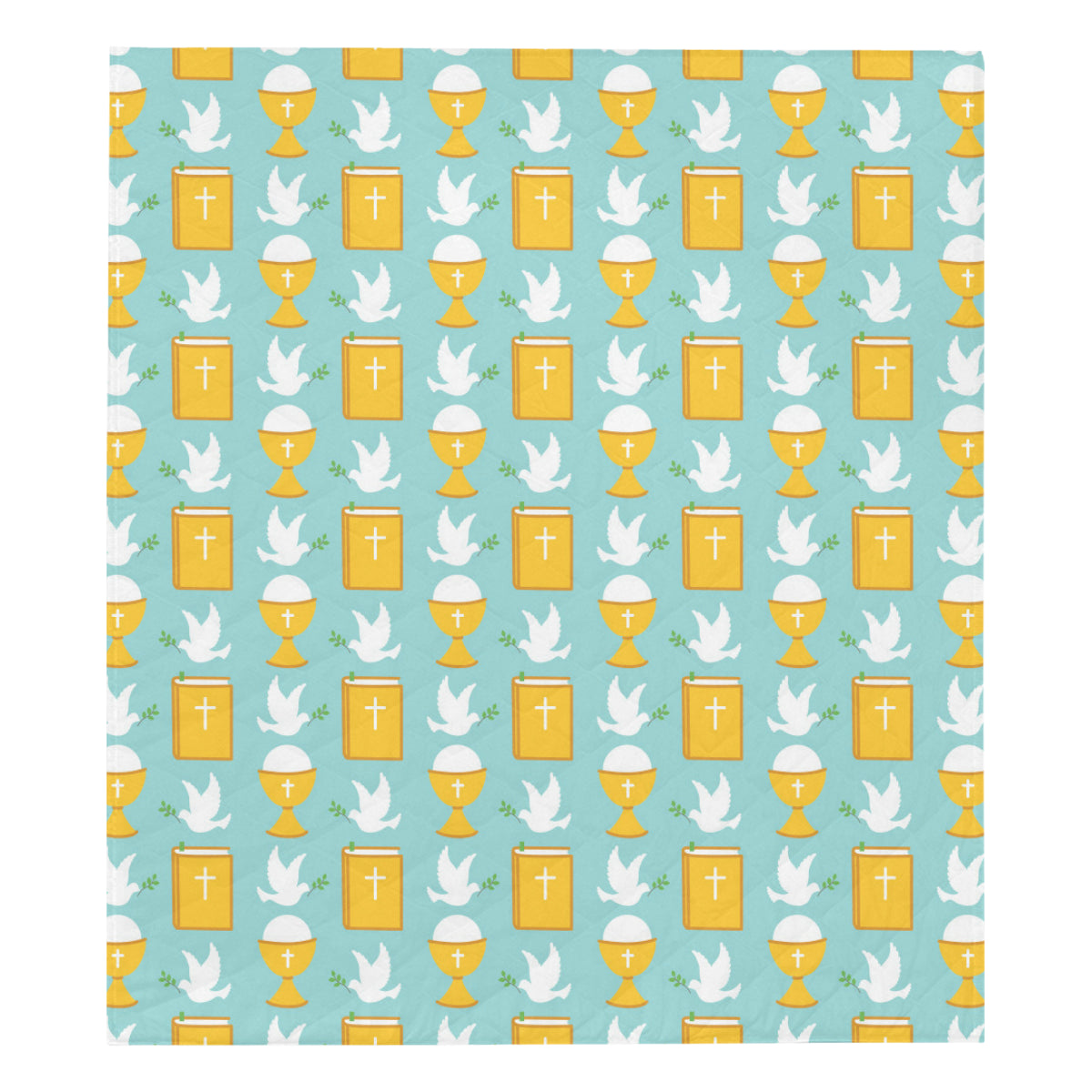 Christian Pattern Print Design 02 Premium Quilt