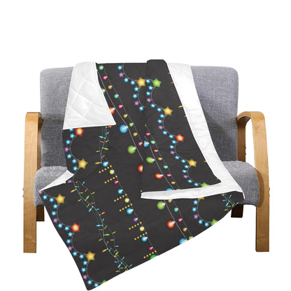 Christmas Light Pattern Print Design 01 Premium Quilt