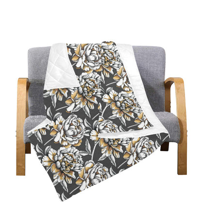 Peony Pattern Print Design PE06 Premium Quilt