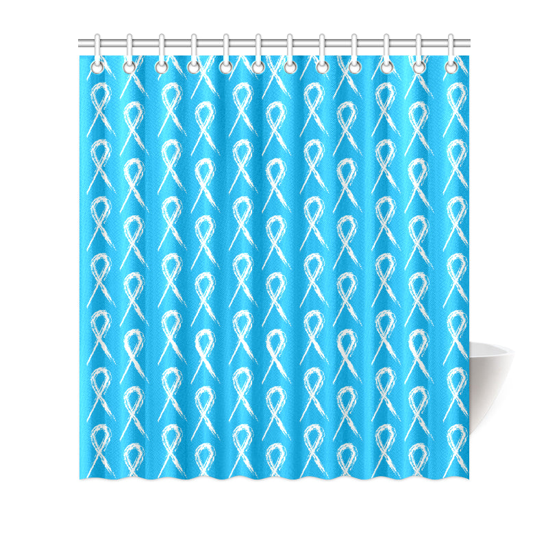 Prostate cancer Pattern Print Design A03 Shower Curtain