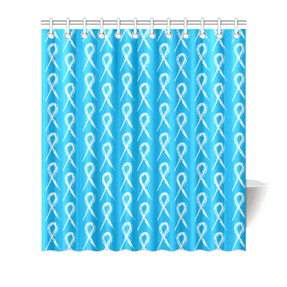 Prostate cancer Pattern Print Design A03 Shower Curtain