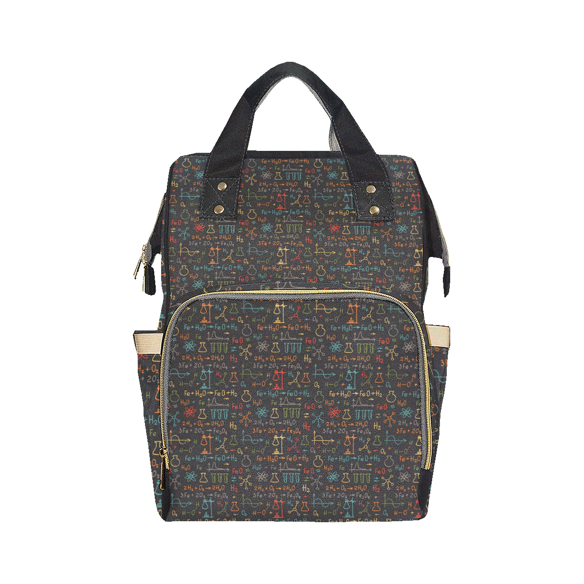 Chemical Pattern Print Design 03 Diaper Bag Backpack