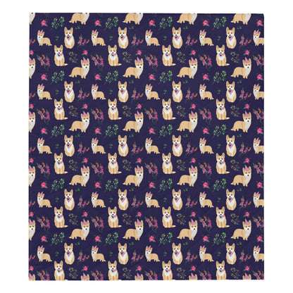 Pembroke Welsh Corgis Pattern Print Design A06 Premium Quilt