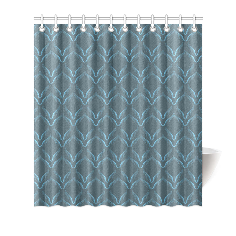 Angel Wings Pattern Print Design 04 Shower Curtain
