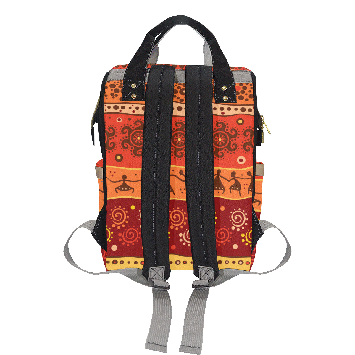 African Pattern Print Design 04 Diaper Bag Backpack