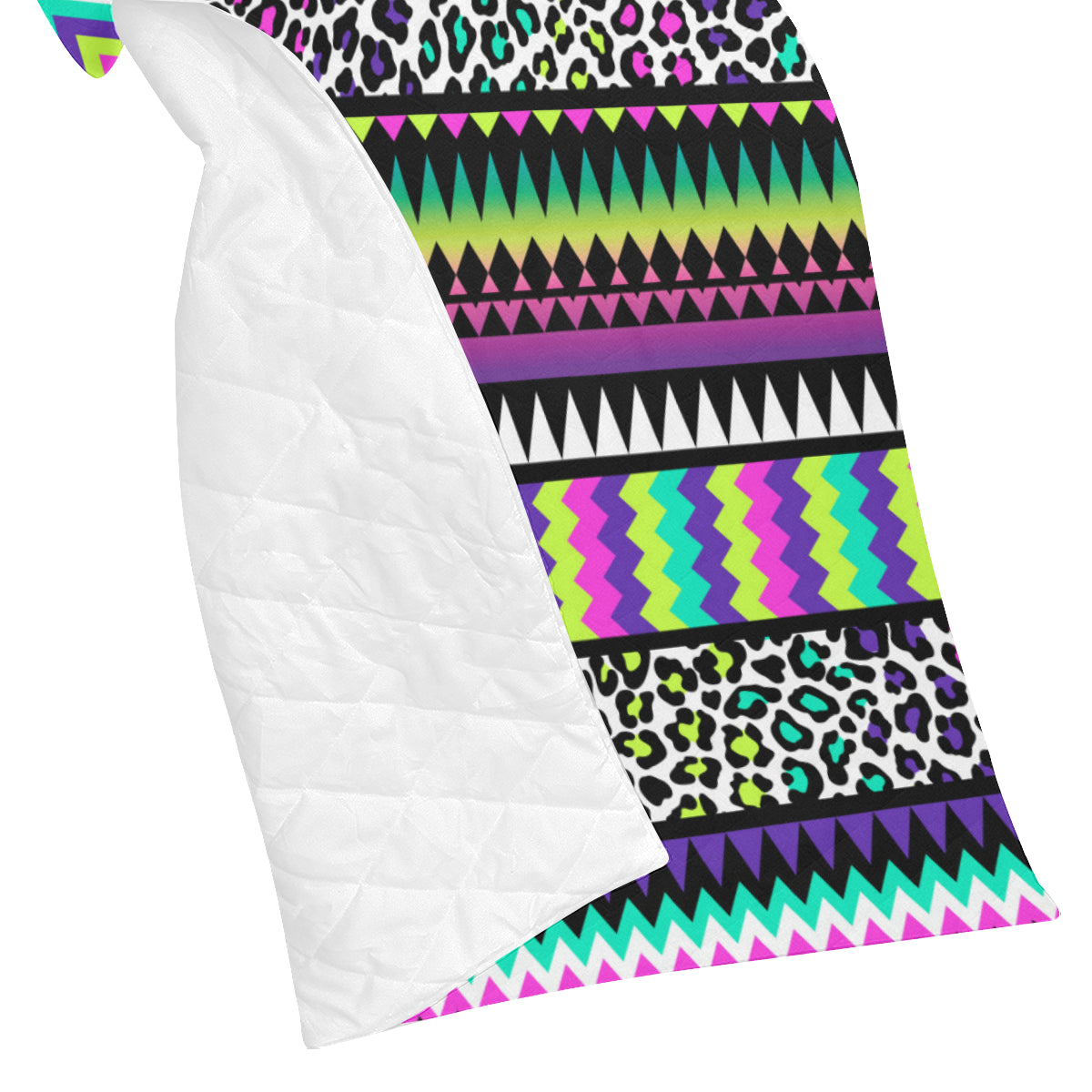 Animal Skin Aztec Rainbow Premium Quilt