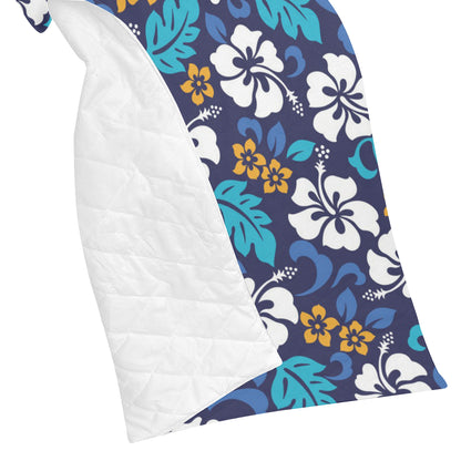 Hibiscus Pattern Print Design HB030 Premium Quilt