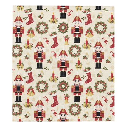Nutcracker Pattern Print Design A01 Premium Quilt
