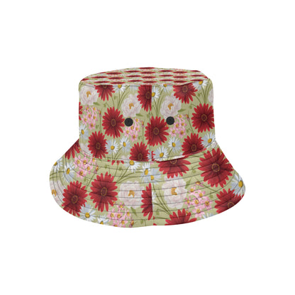 Gerberas Pattern Print Design GB07 Unisex Bucket Hat