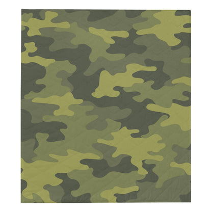 Military Camouflage Pattern Print Design 02 Premium Quilt