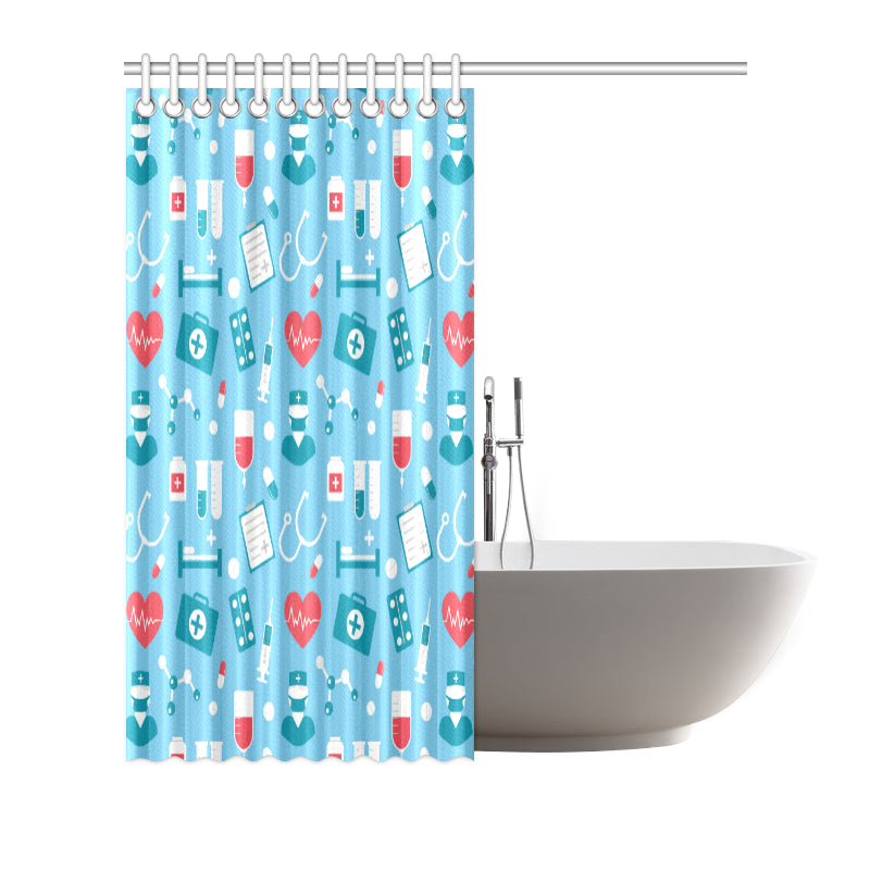 Nurse Pattern Print Design A03 Shower Curtain