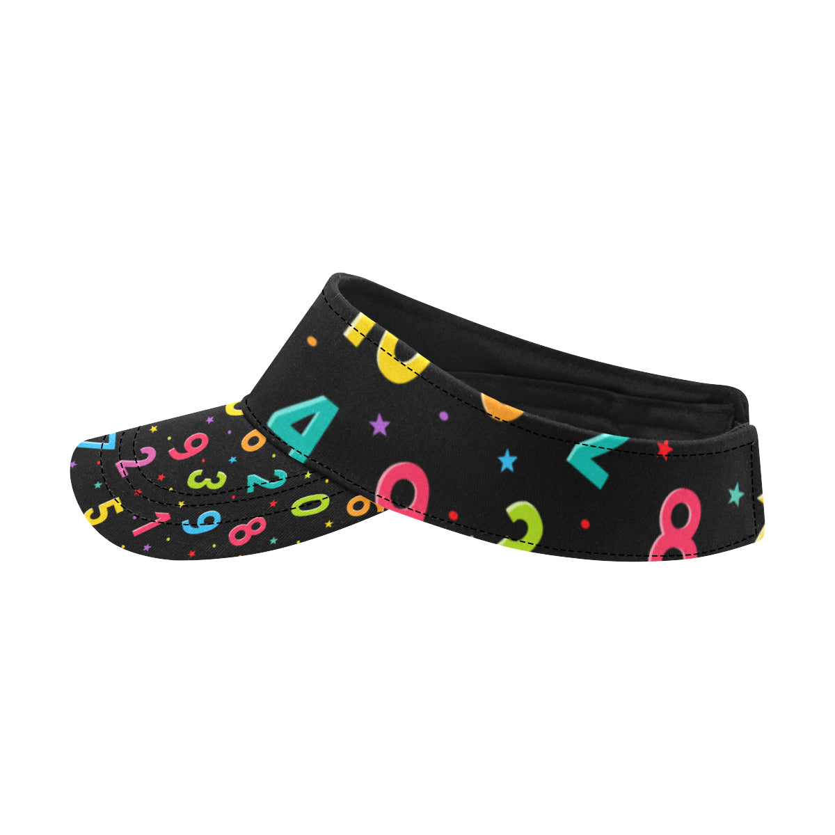 Number Pattern Print Design A04 Unisex Sun Visor