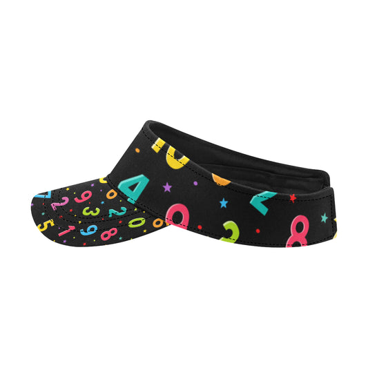 Number Pattern Print Design A04 Unisex Sun Visor
