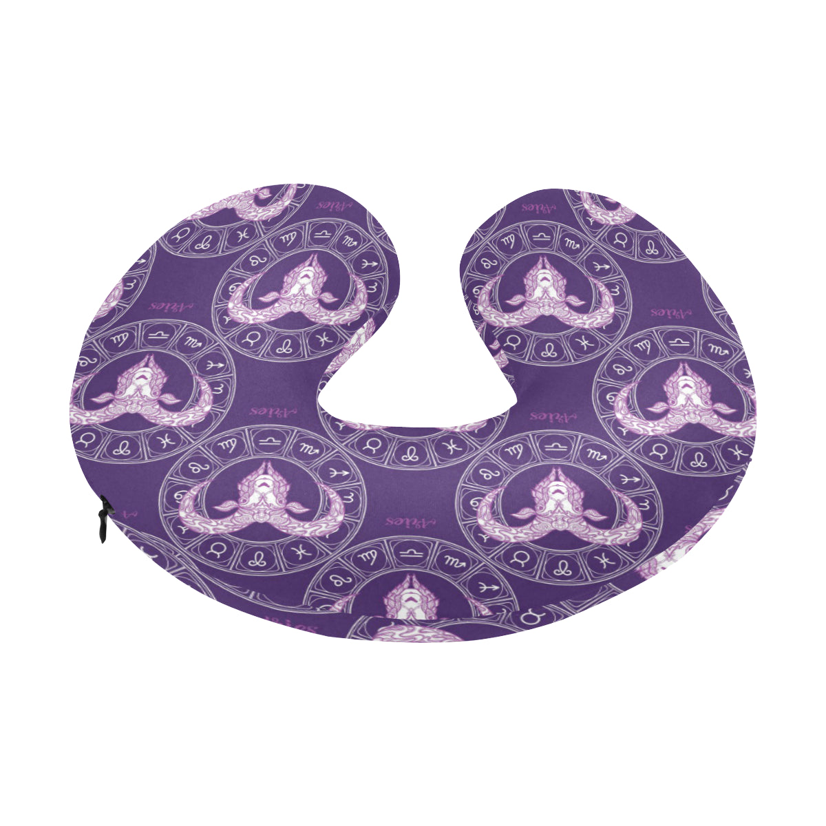 Aries Zodiac Pattern Print Design 02 U-Shaped Travel Neck Pillow