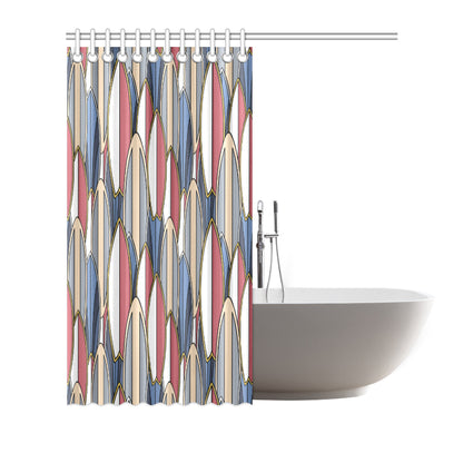 Surf board Pattern Shower Curtain