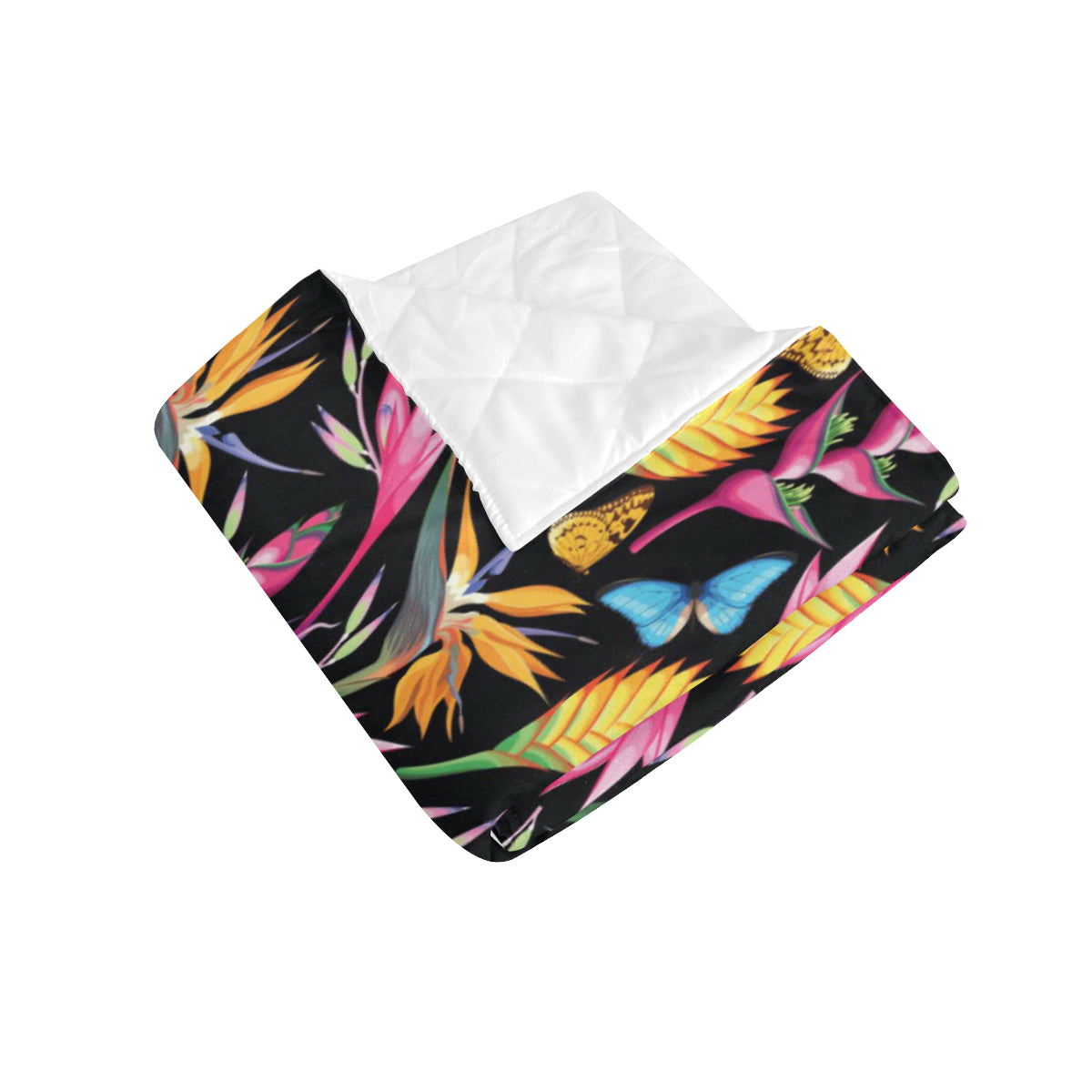 Tropical Flower Pattern Print Design TF016 Premium Quilt