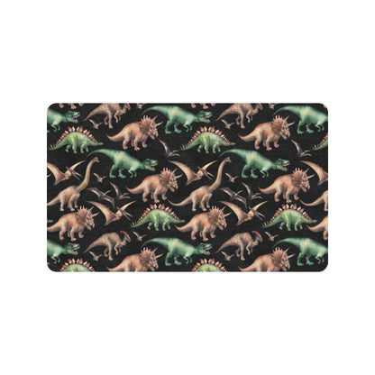 Dinosaur Print Pattern Rubber Doormat