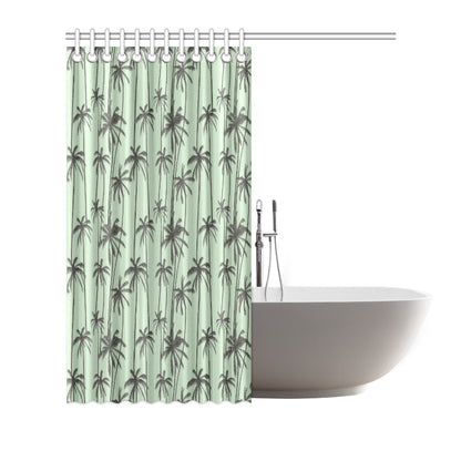 Palm Tree Pattern Print Design A04 Shower Curtain