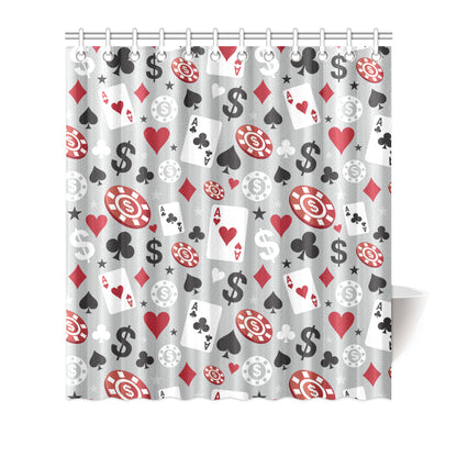 Casino Pattern Print Design 01 Shower Curtain