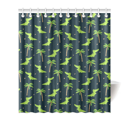 Alligator Pattern Print Design 02 Shower Curtain