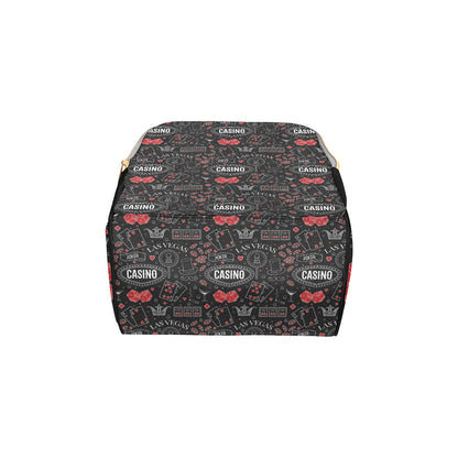 Casino Pattern Print Design 04 Diaper Bag Backpack