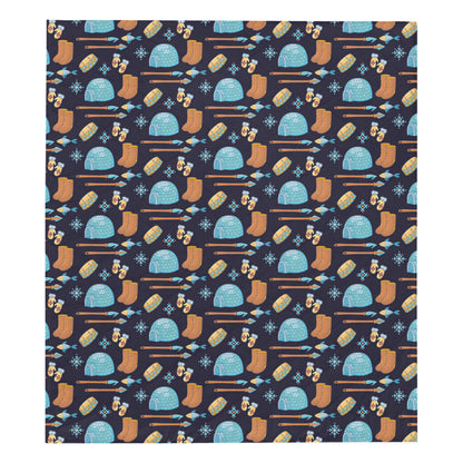 Eskimo Pattern Print Design 02 Premium Quilt