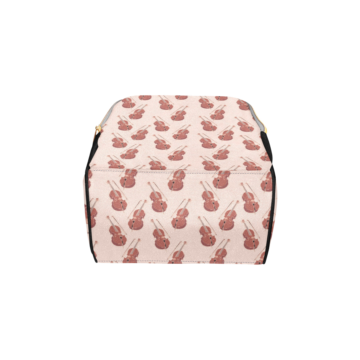 Cello Pattern Print Design 03 Diaper Bag Backpack