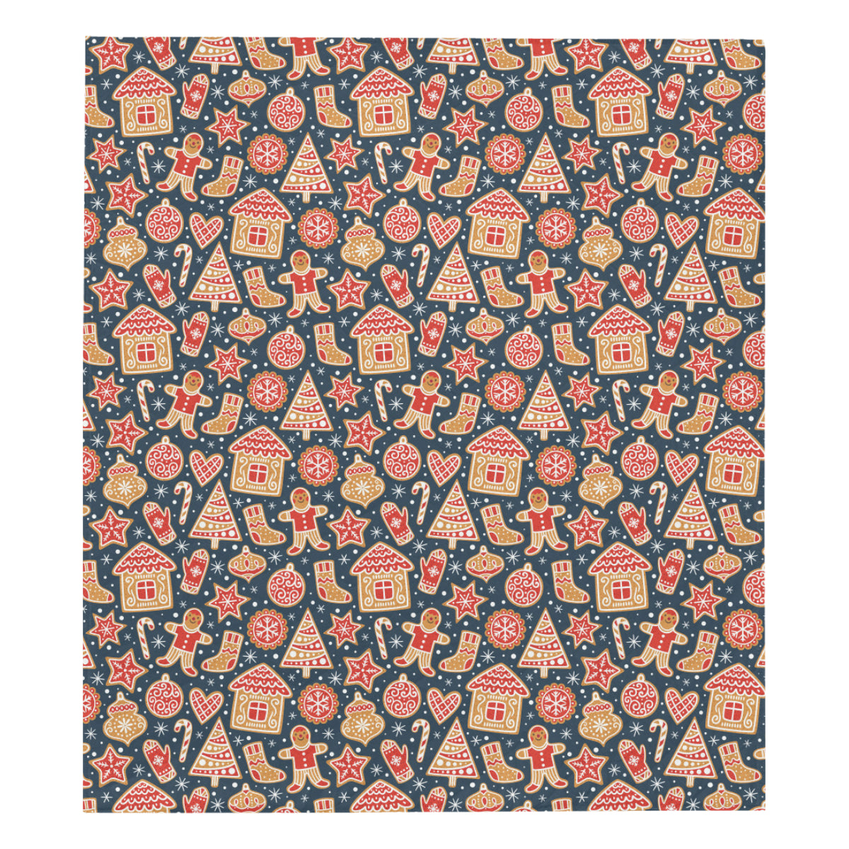 Gingerbread Pattern Print Design 03 Premium Quilt