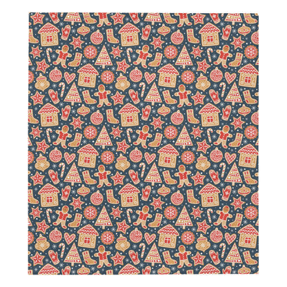 Gingerbread Pattern Print Design 03 Premium Quilt