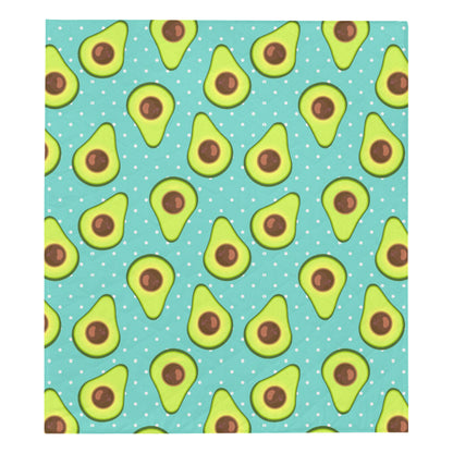 Avocado Pattern Print Design AC012 Premium Quilt