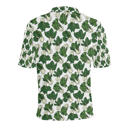 Bok Choy Pattern Print Design 02 Men Polo Shirt
