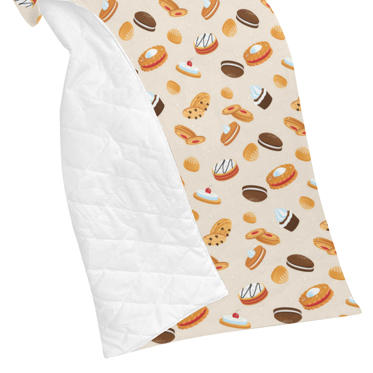 Biscuit Pattern Print Design 01 Premium Quilt