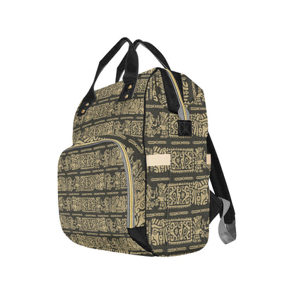 Mayan Pattern Print Design 02 Diaper Bag Backpack