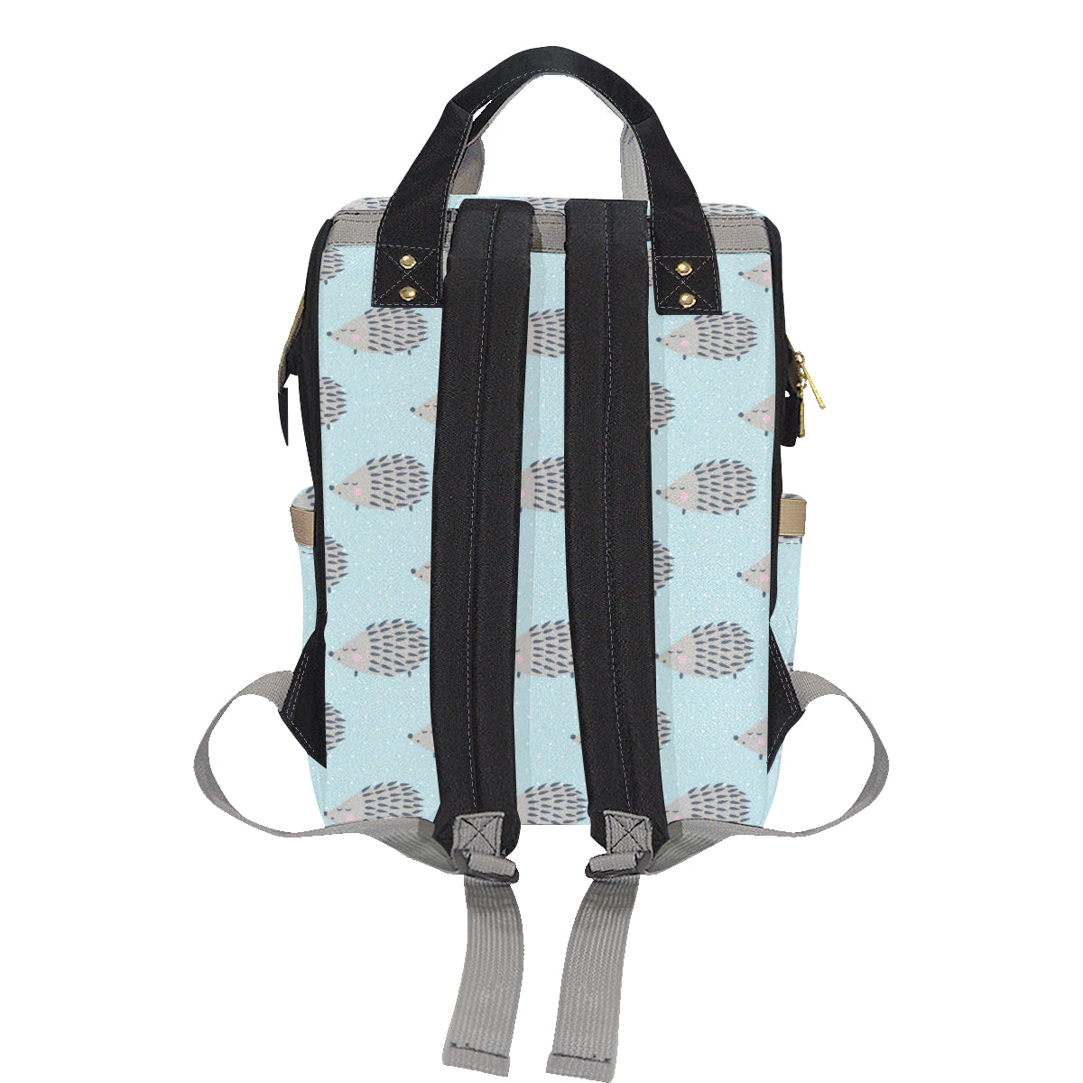Hedgehog Pattern Print Design 02 Diaper Bag Backpack