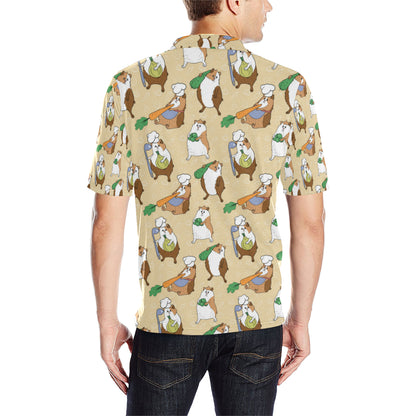 Guinea Pig Pattern Print Design 03 Men Polo Shirt