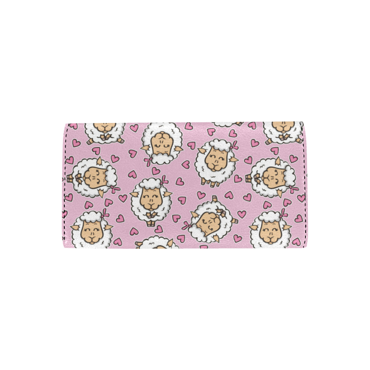 Sheep Cute Pattern Print Design 01 Women's Trifold Wallet