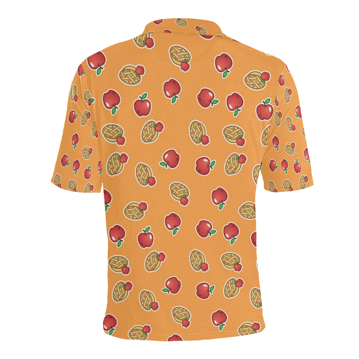 Apple Pie Pattern Print Design 02 Men Polo Shirt