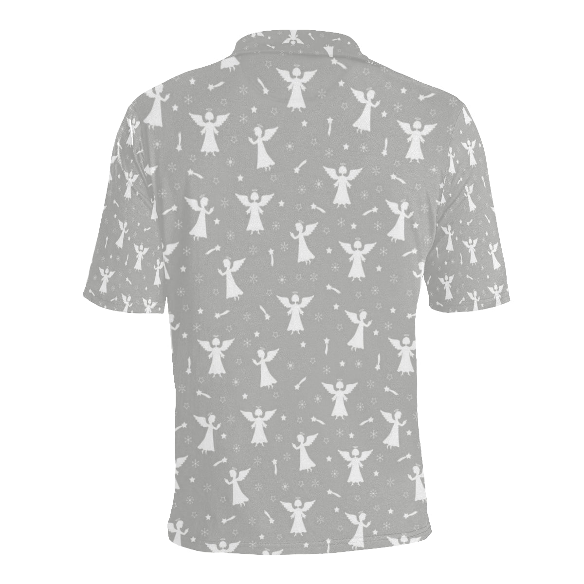 Angel Pattern Print Design 03 Men Polo Shirt