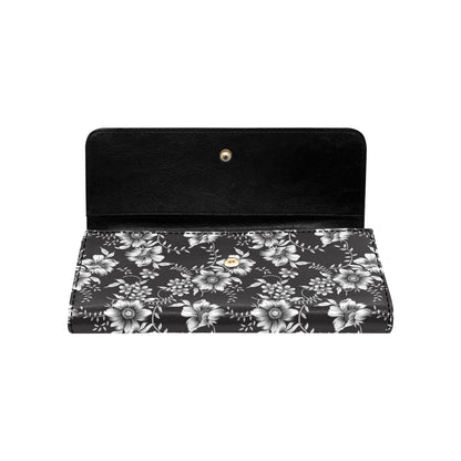Gerberas Pattern Print Design GB02 Women's Trifold Wallet