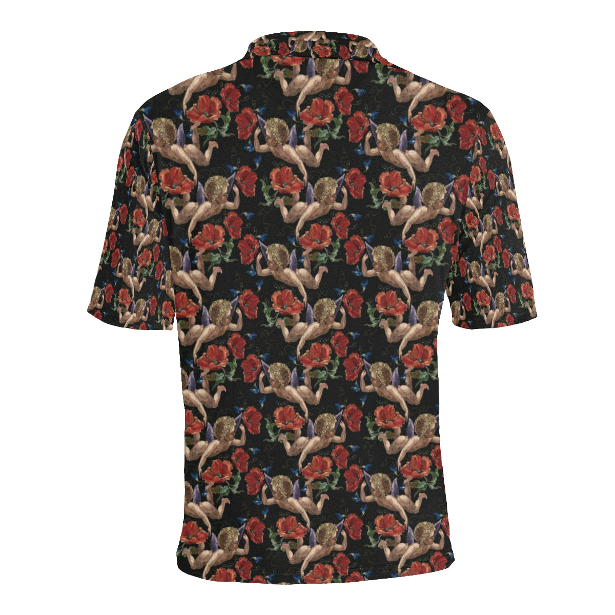 Cupid Pattern Print Design 05 Men Polo Shirt