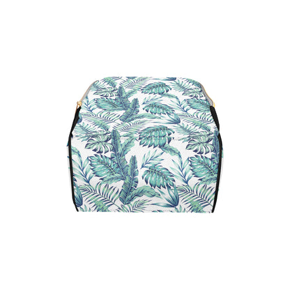 Pattern Tropical Palm Leaves Diaper Bag Backpack