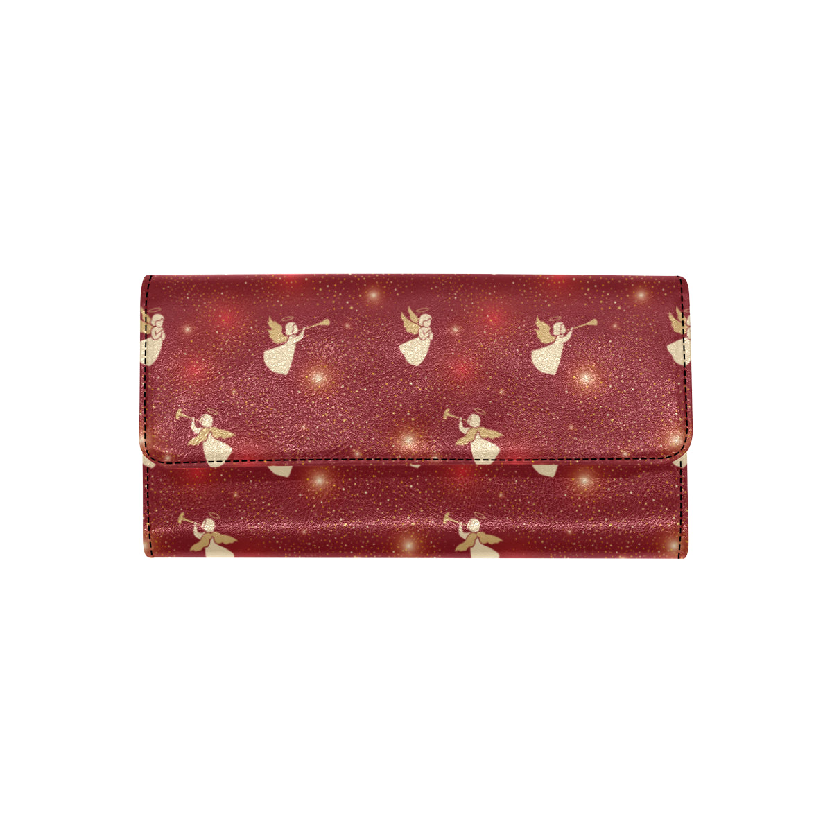Angel Pattern Print Design 07 Women's Trifold Wallet