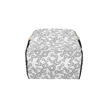 Mechanic Pattern Print Design 05 Diaper Bag Backpack