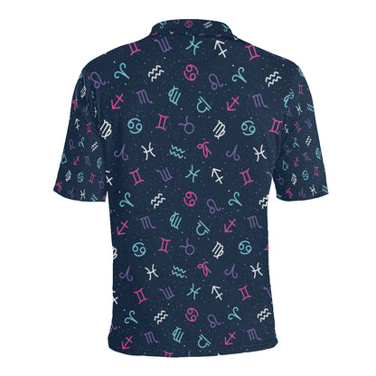 Constellation Pattern Print Design 04 Men Polo Shirt