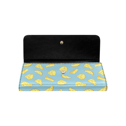 Cheese Pattern Print Design 04 Women's Trifold Wallet