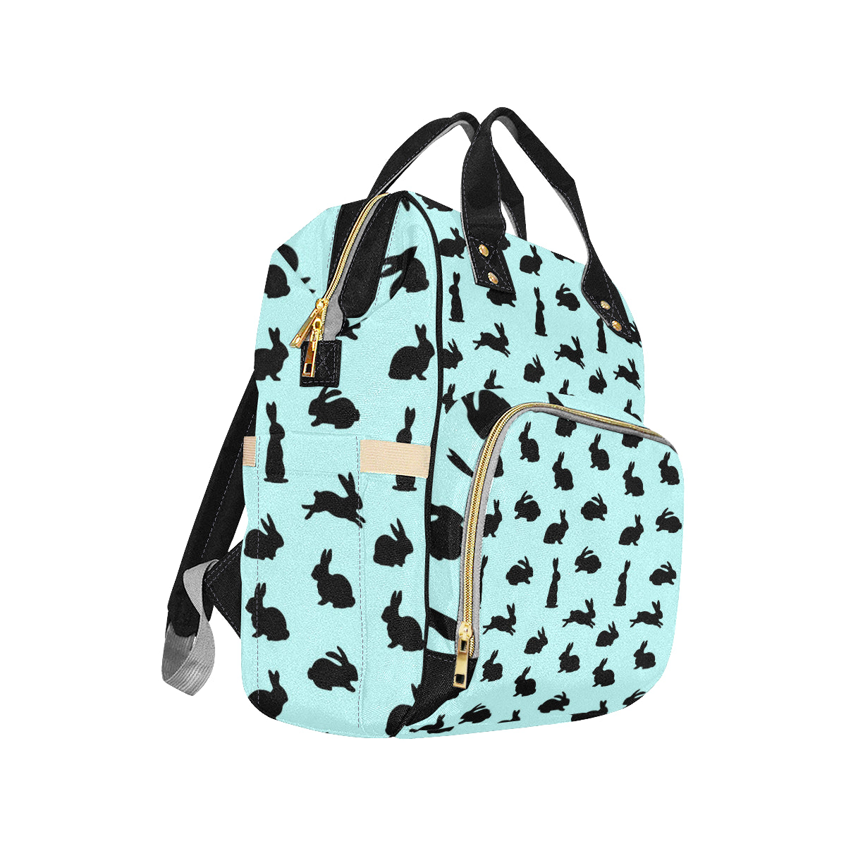 Rabbit Pattern Print Design RB010 Diaper Bag Backpack