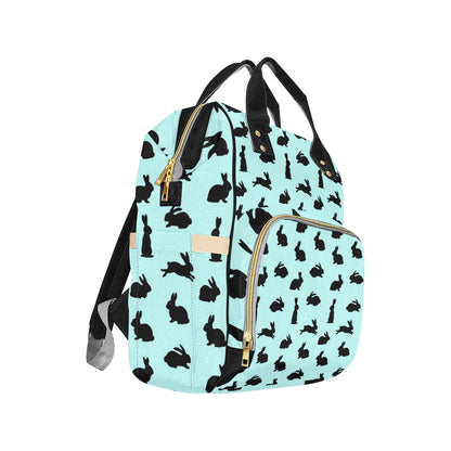 Rabbit Pattern Print Design RB010 Diaper Bag Backpack