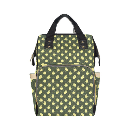 Capybara Pattern Print Design 03 Diaper Bag Backpack