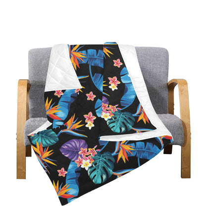 Tropical Flower Pattern Print Design TF018 Premium Quilt