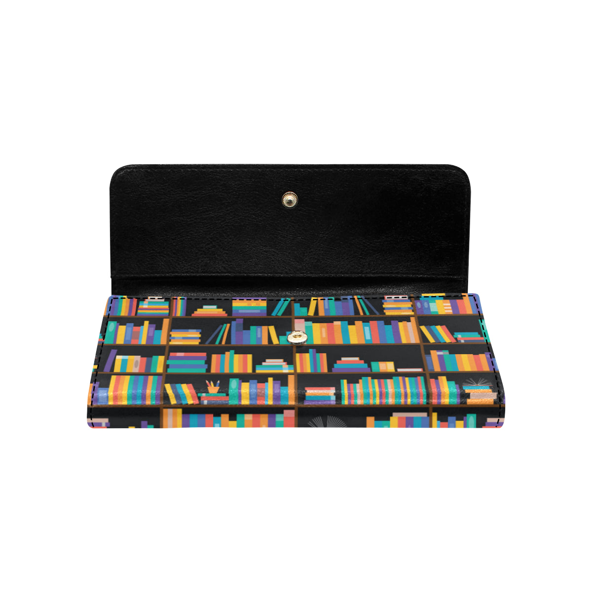Book Pattern Print Design 05 Women's Trifold Wallet